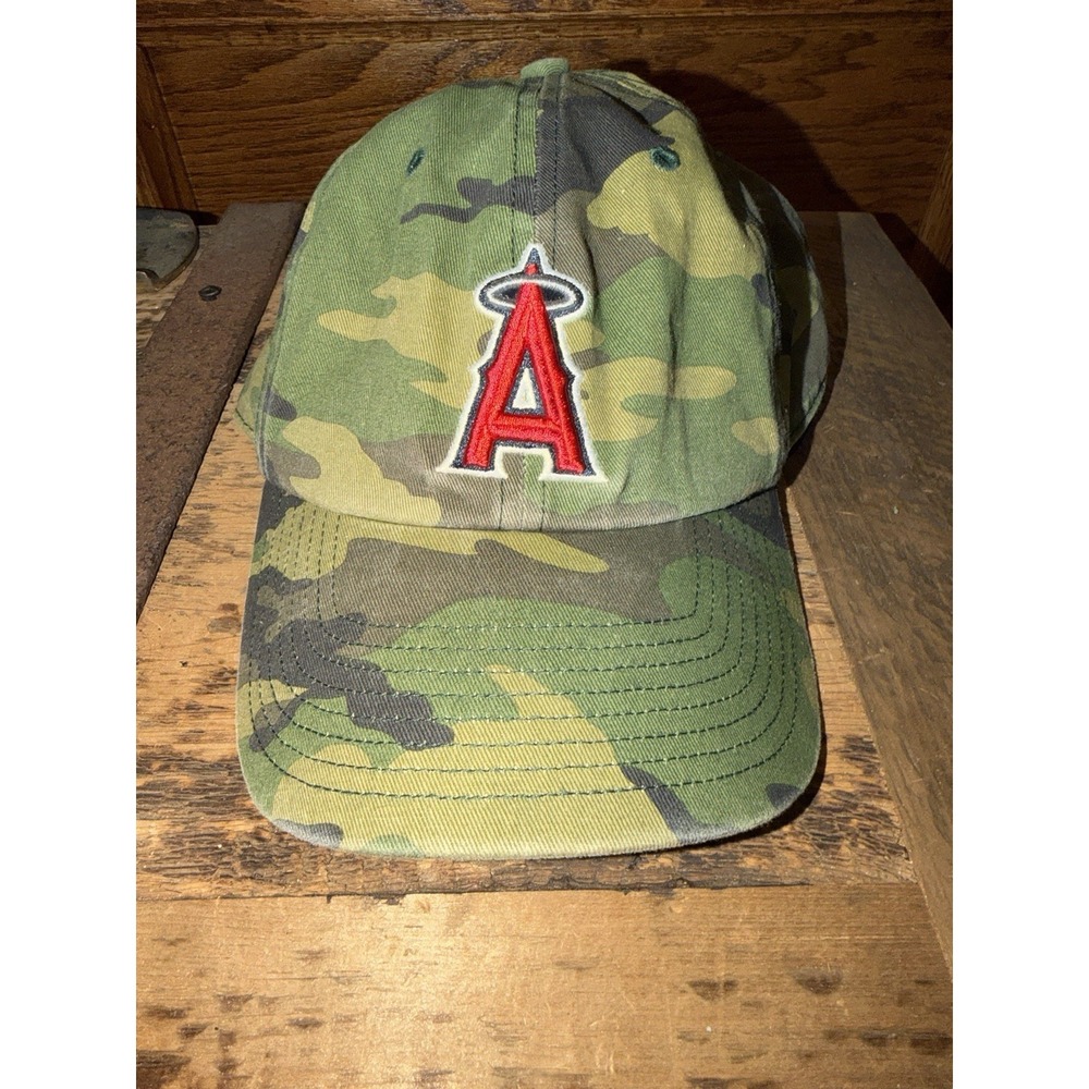 '47 Brand Los Angeles Angels Camouflage Strapback Hat - OSFA - MLB